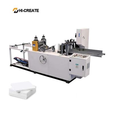 Automatic printing machine with embossed napkin paper napkins