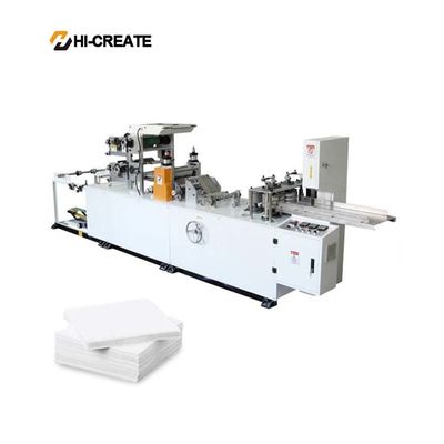 Fully automatic embossing folded napkin paper napkin machine