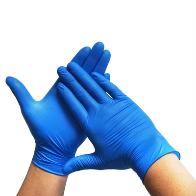 Blue Non Sterile Medical Nitrile Gloves 100 Pcs/Box