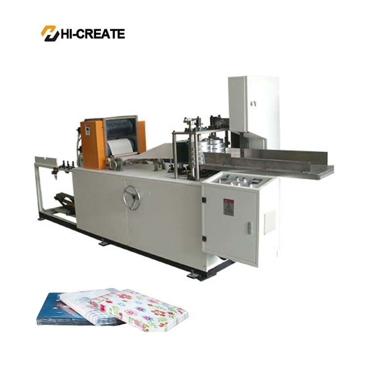 Fully automatic embossing folded napkin paper napkin machine